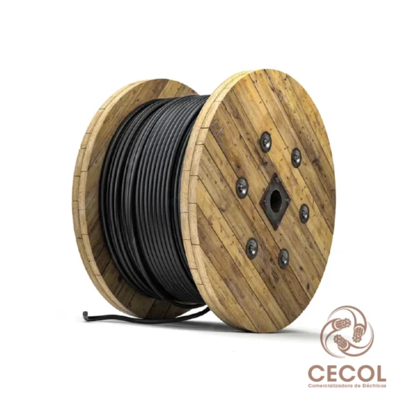 Cable negro rollo n6
