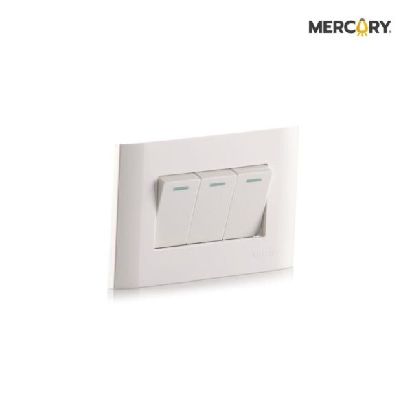 Interruptor triple conmutable premium white - Imagen 3