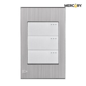 Interruptor triple conmutable Stainless